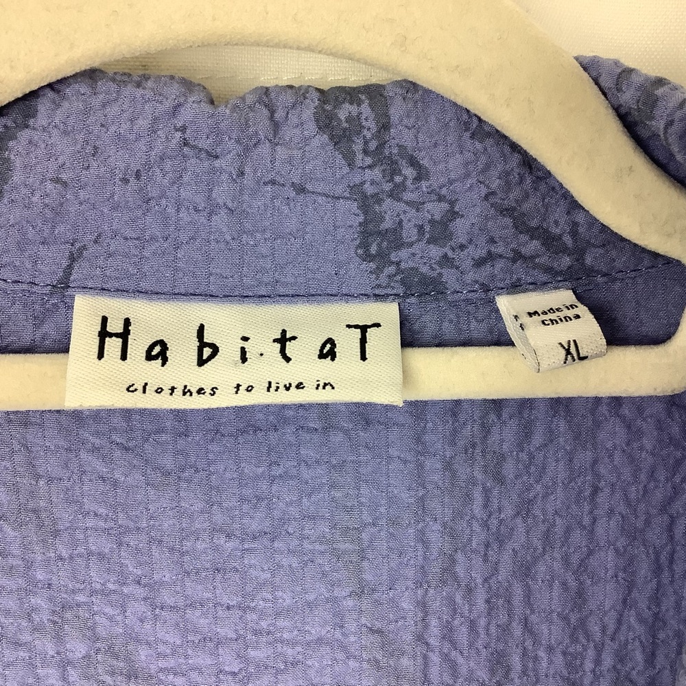 Habitat Periwnkle Blue Blouse with Mother of Pearl Buttons - Picture 3 of 5